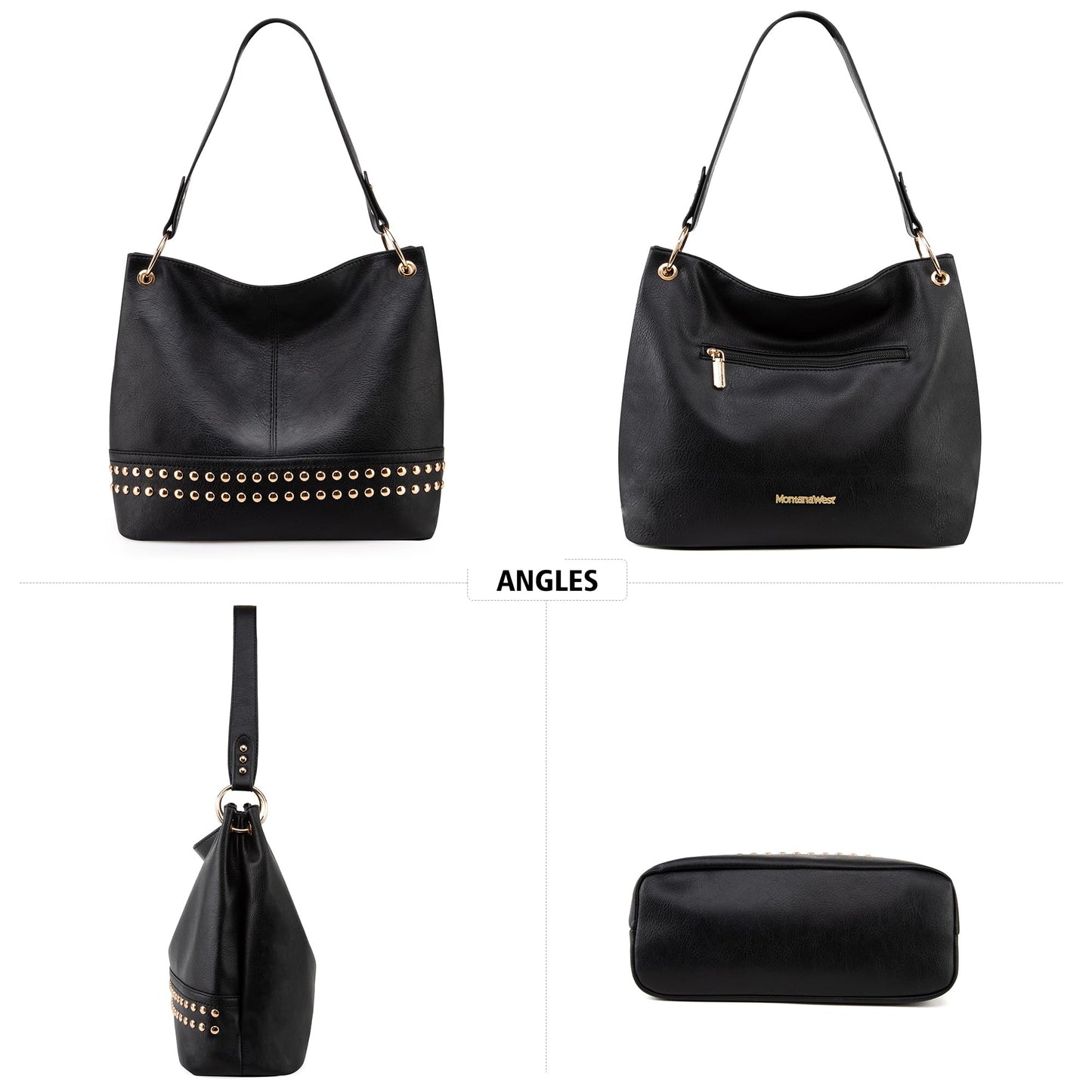 Hobo Bag Purses and Handbags for Women Top Handle Handbags with Zipper