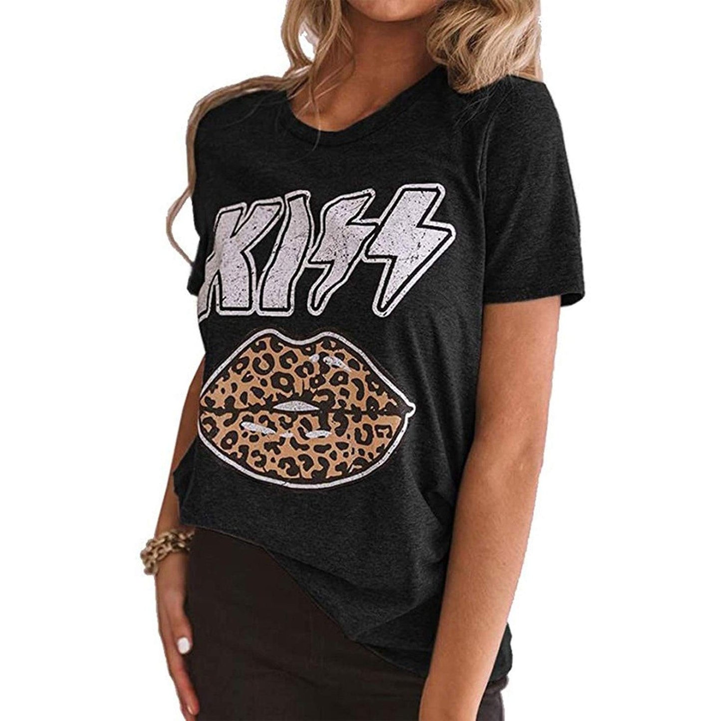 Women's Fitted Vintage Rock Band Country Music Short Sleeve T-Shirts