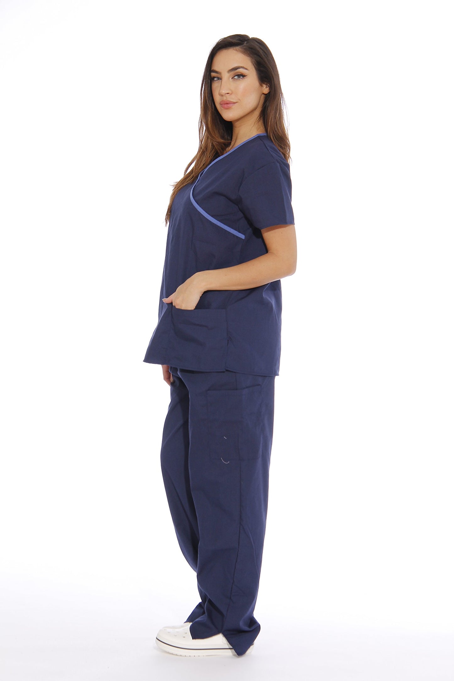 Just Love Women's Scrub Sets Medical Scrubs (Mock Wrap)