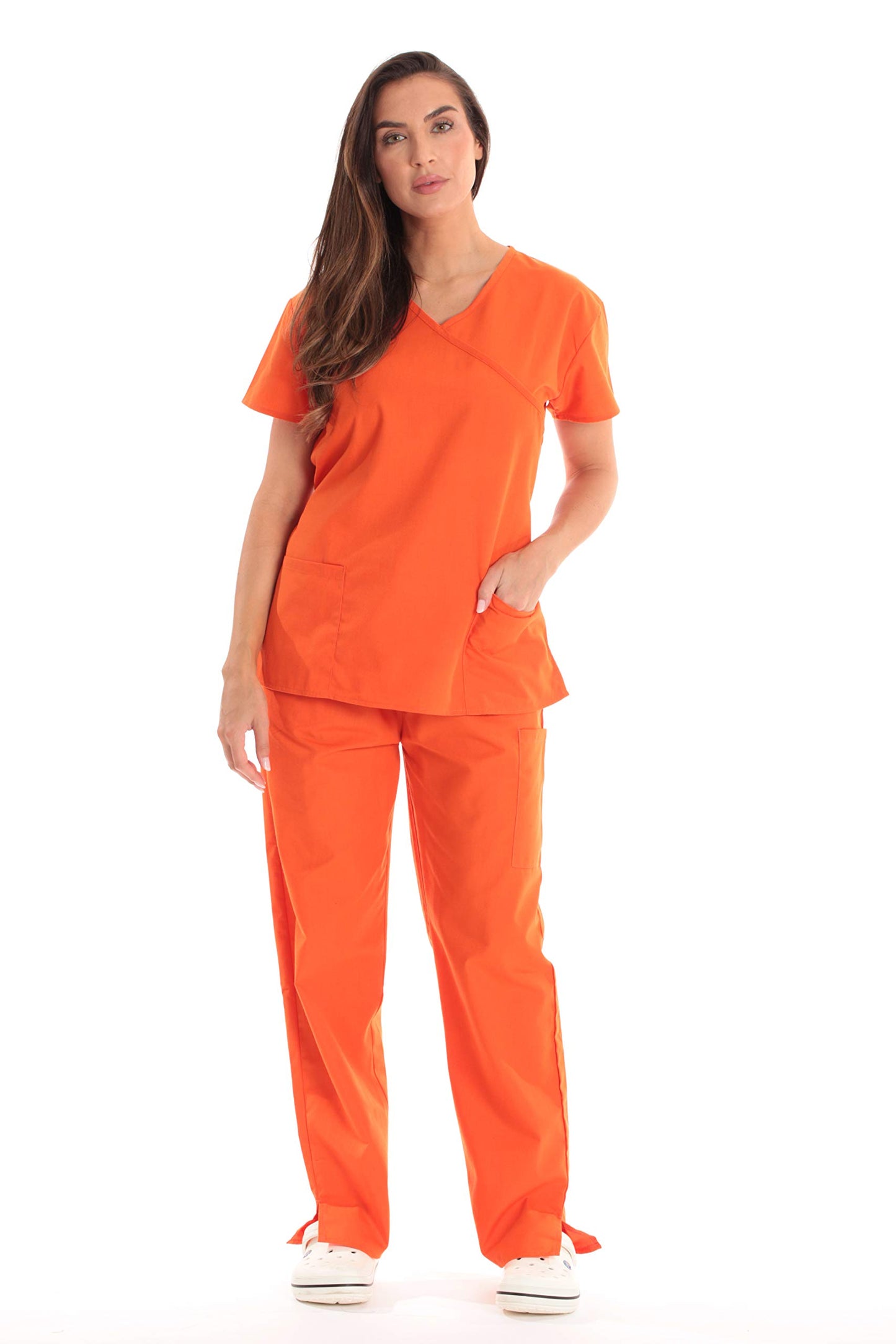 Just Love Women's Scrub Sets Medical Scrubs (Mock Wrap)