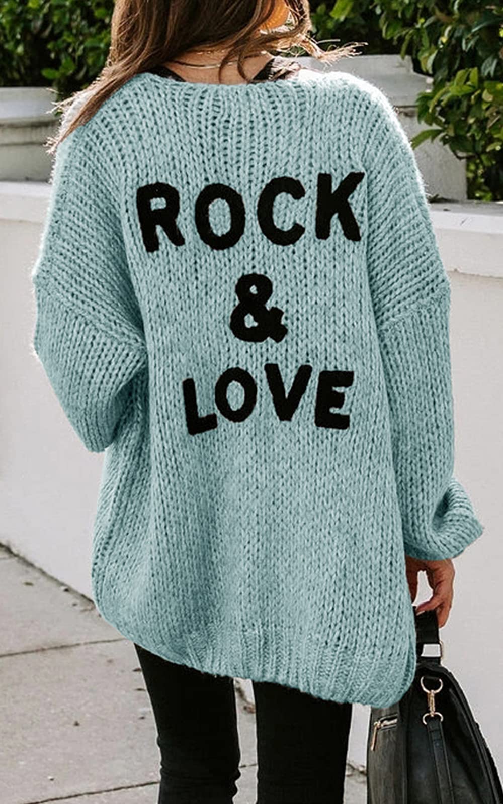 PRETTYGARDEN Women's Long Sleeve Open Front Knit Cardigans Sweaters Soft Loose Draped Coat Outerwear