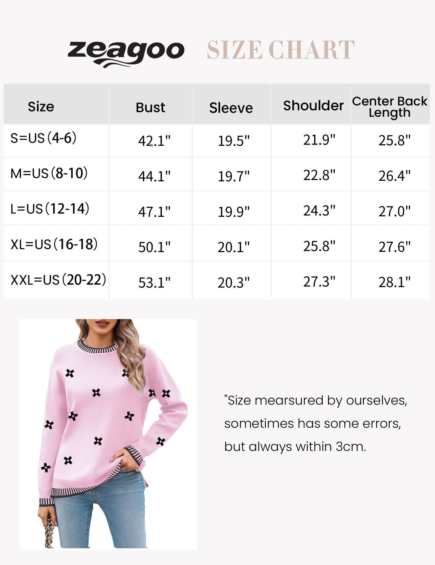 Womens Crewneck Pullover Sweater Long Sleeve Knit Side Slit