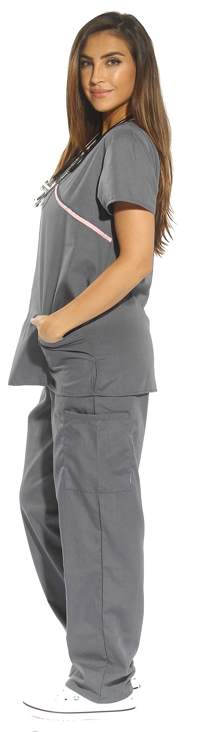 Just Love Women's Scrub Sets Medical Scrubs (Mock Wrap)