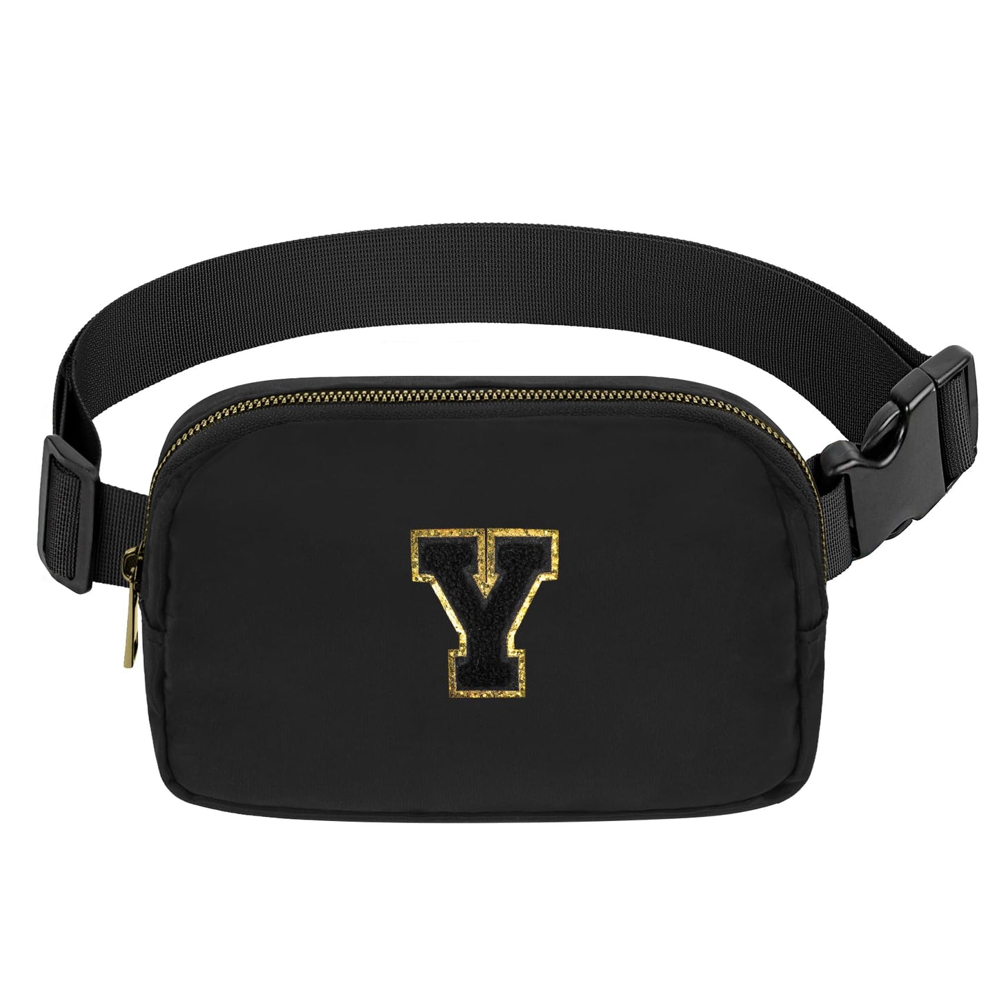VOROLO Fanny Pack Christmas Gift For Women And Men Crossbody Bag Belt Bag Bum Bag with Adjustable Strap for Sports Black