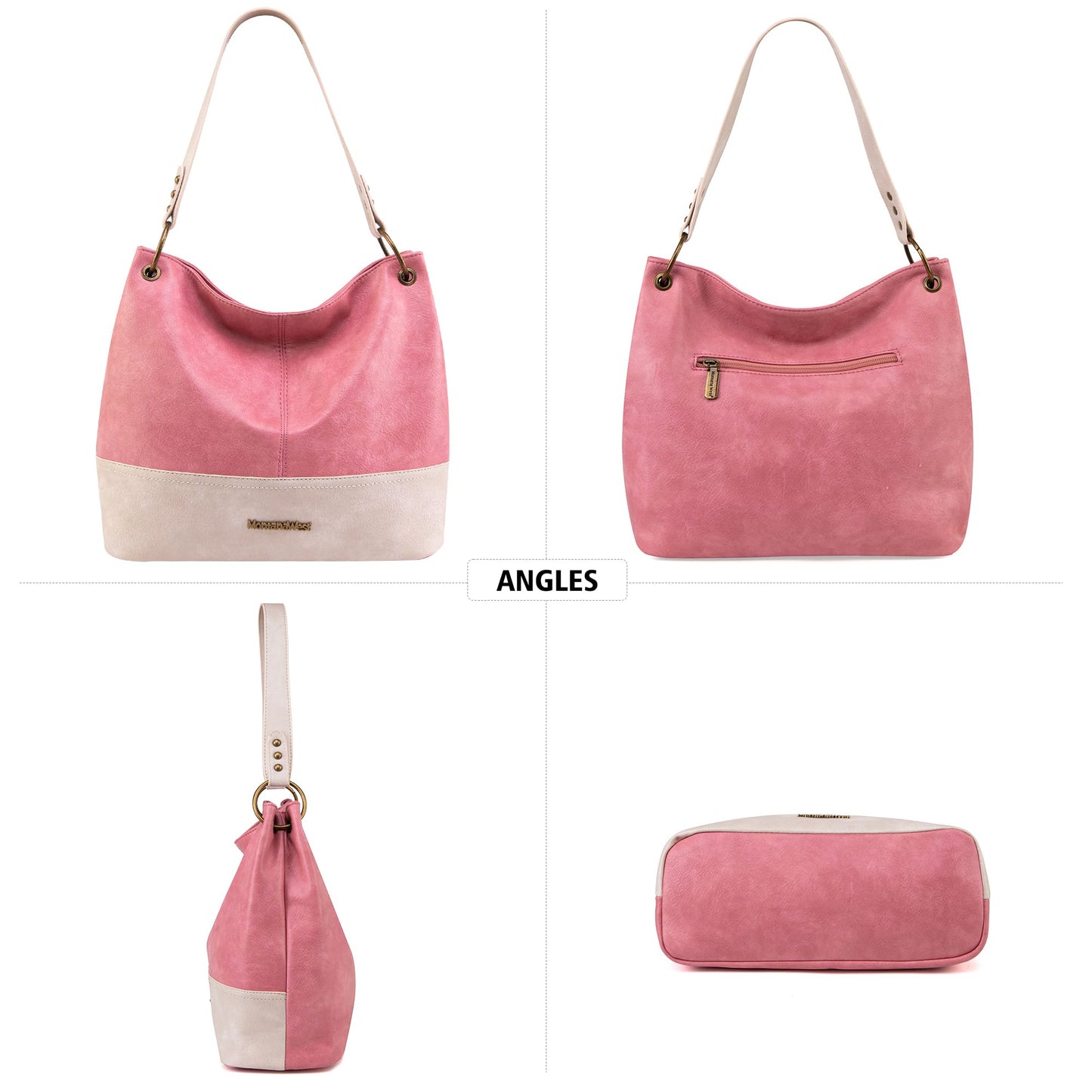 Hobo Bag Purses and Handbags for Women Top Handle Handbags with Zipper