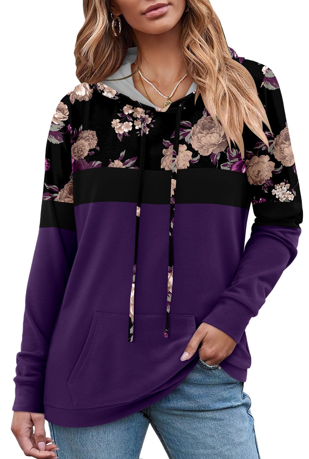 Women's Pullover Hoodies Girls Trendy Fashion Tops Hooded Sweatshirts