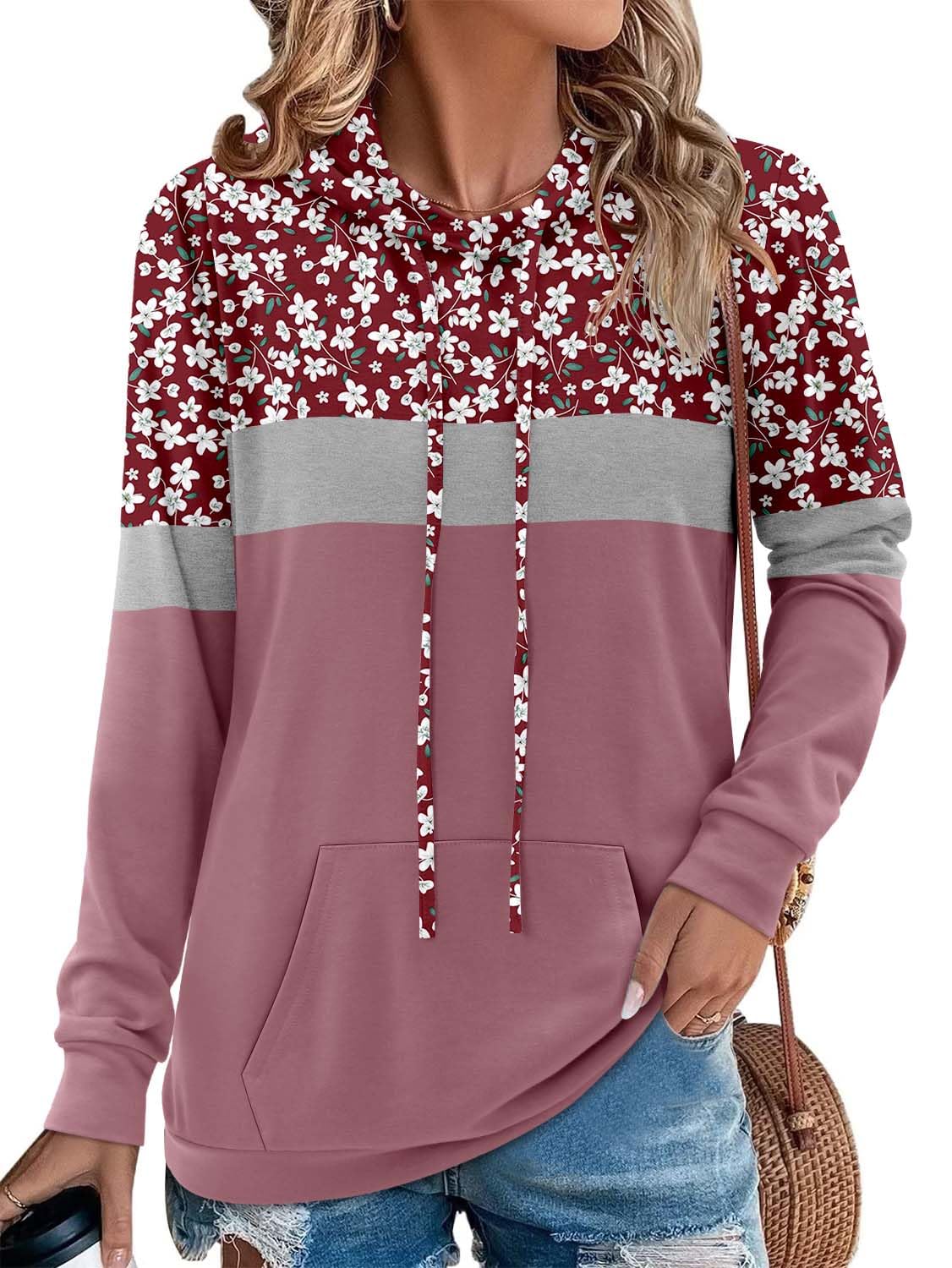 Women's Pullover Hoodies Girls Trendy Fashion Tops Hooded Sweatshirts