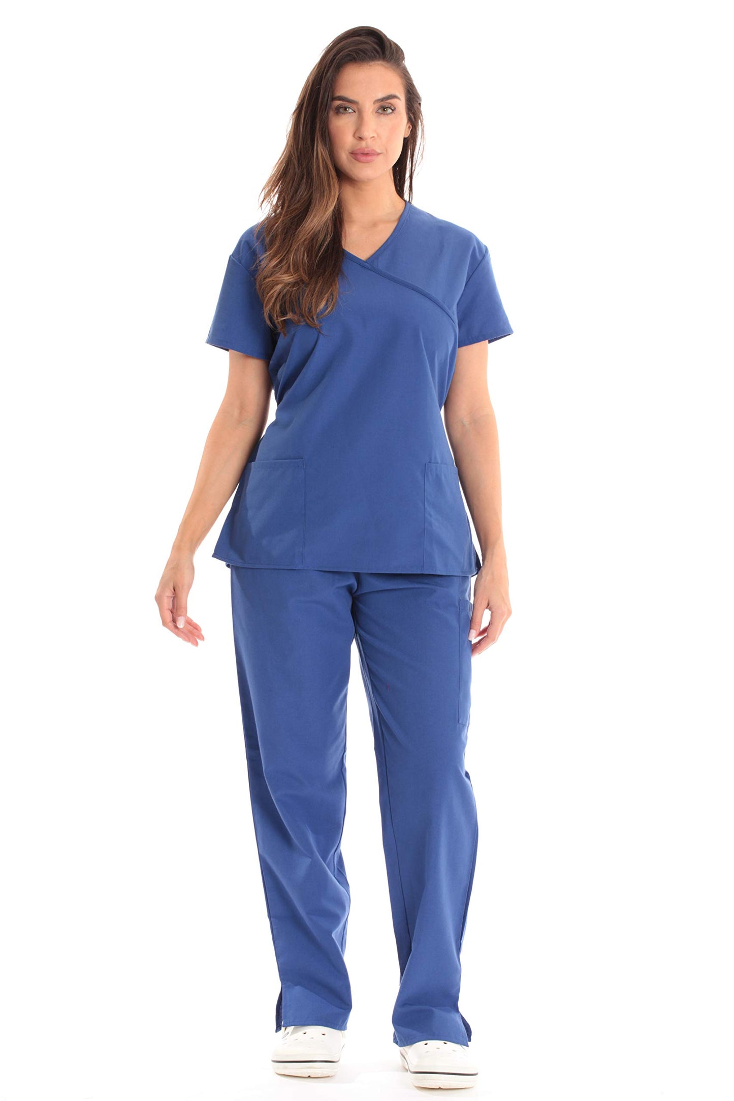 Just Love Women's Scrub Sets Medical Scrubs (Mock Wrap)