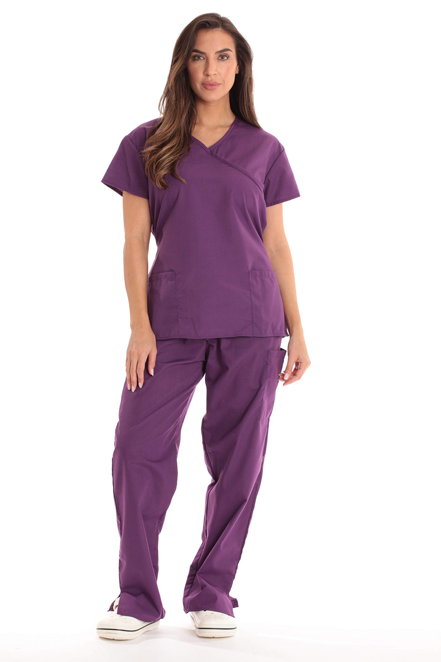 Just Love Women's Scrub Sets Medical Scrubs (Mock Wrap)