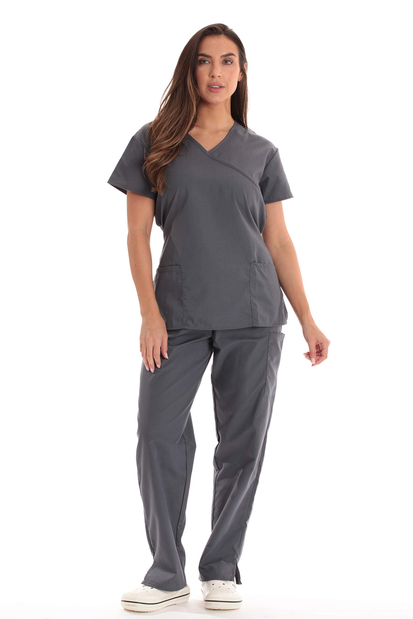 Just Love Women's Scrub Sets Medical Scrubs (Mock Wrap)