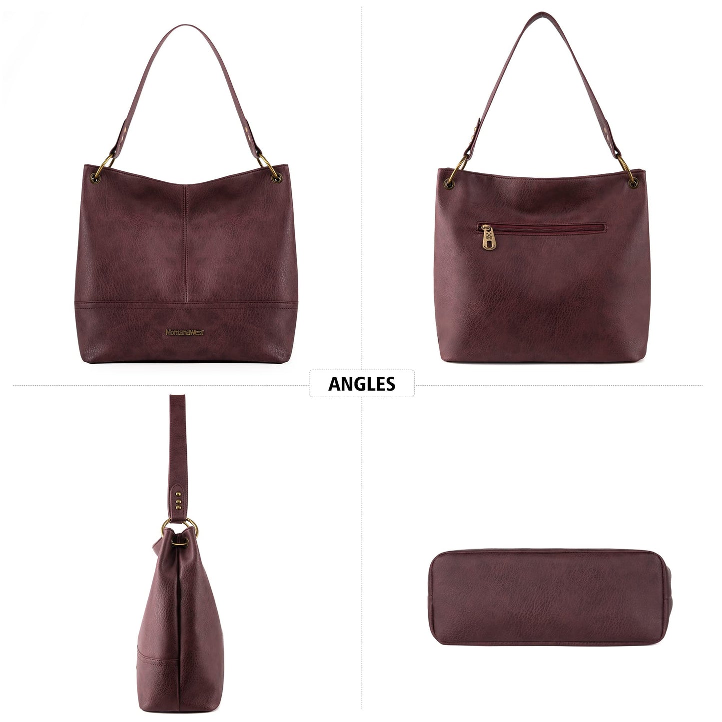 Hobo Bag Purses and Handbags for Women Top Handle Handbags with Zipper