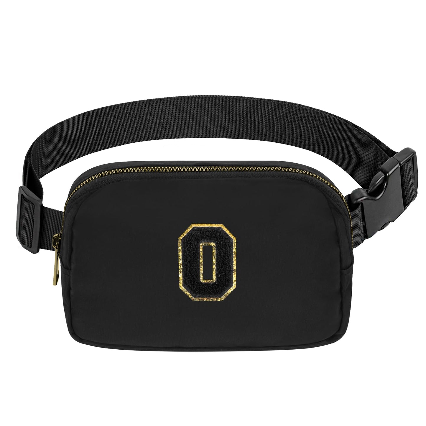 VOROLO Fanny Pack Christmas Gift For Women And Men Crossbody Bag Belt Bag Bum Bag with Adjustable Strap for Sports Black