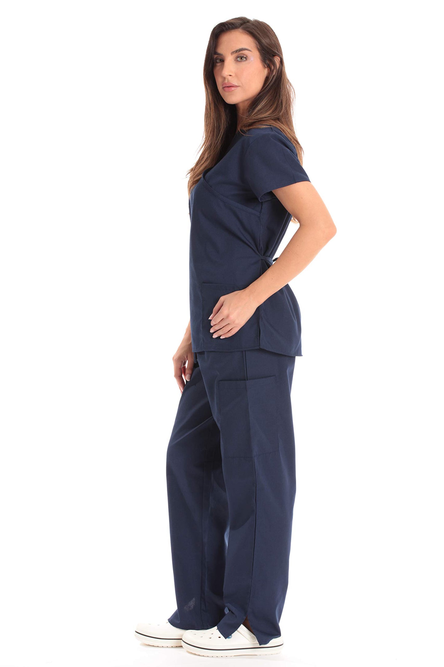 Just Love Women's Scrub Sets Medical Scrubs (Mock Wrap)