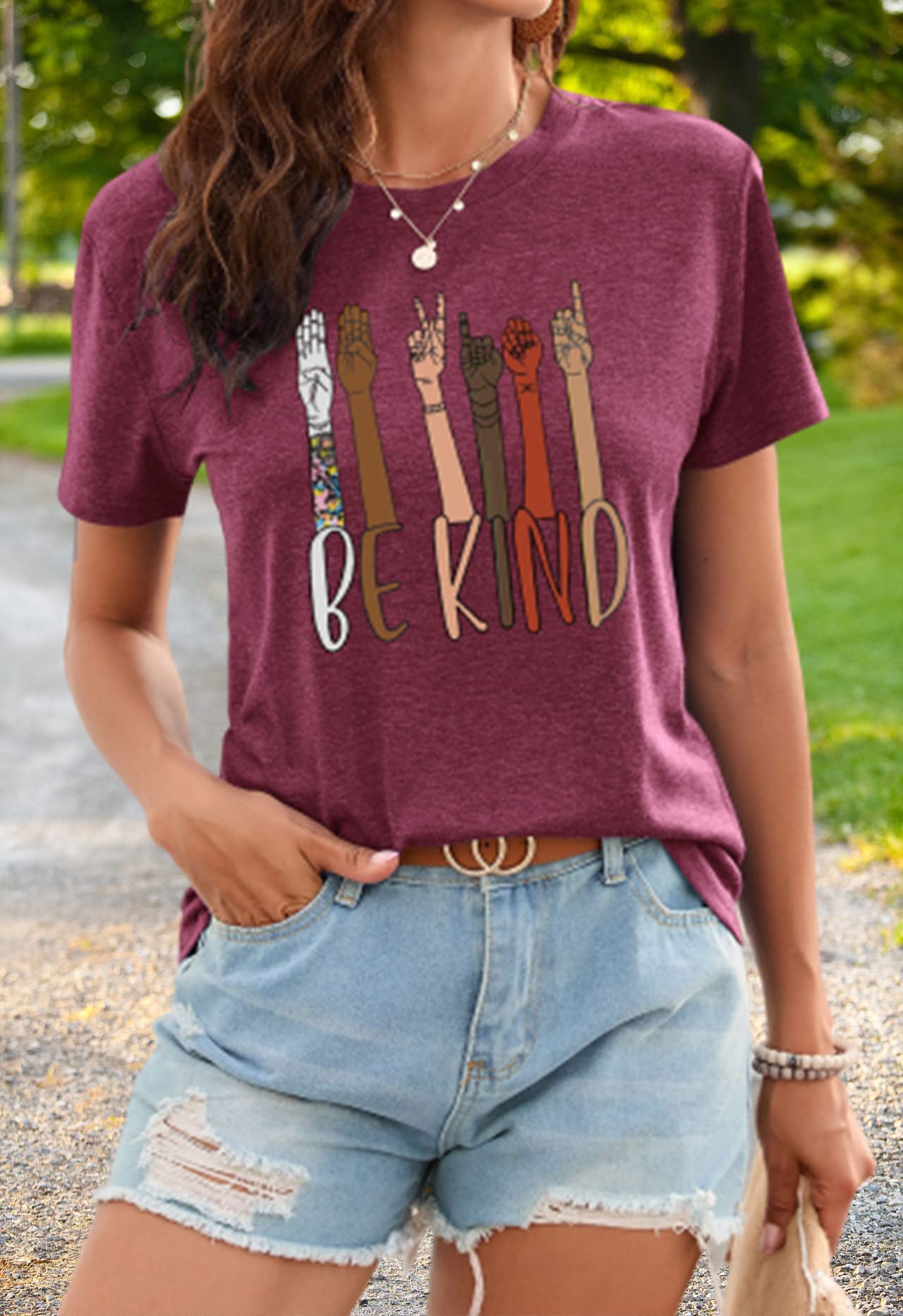 Women's Fitted Vintage Rock Band Country Music Short Sleeve T-Shirts