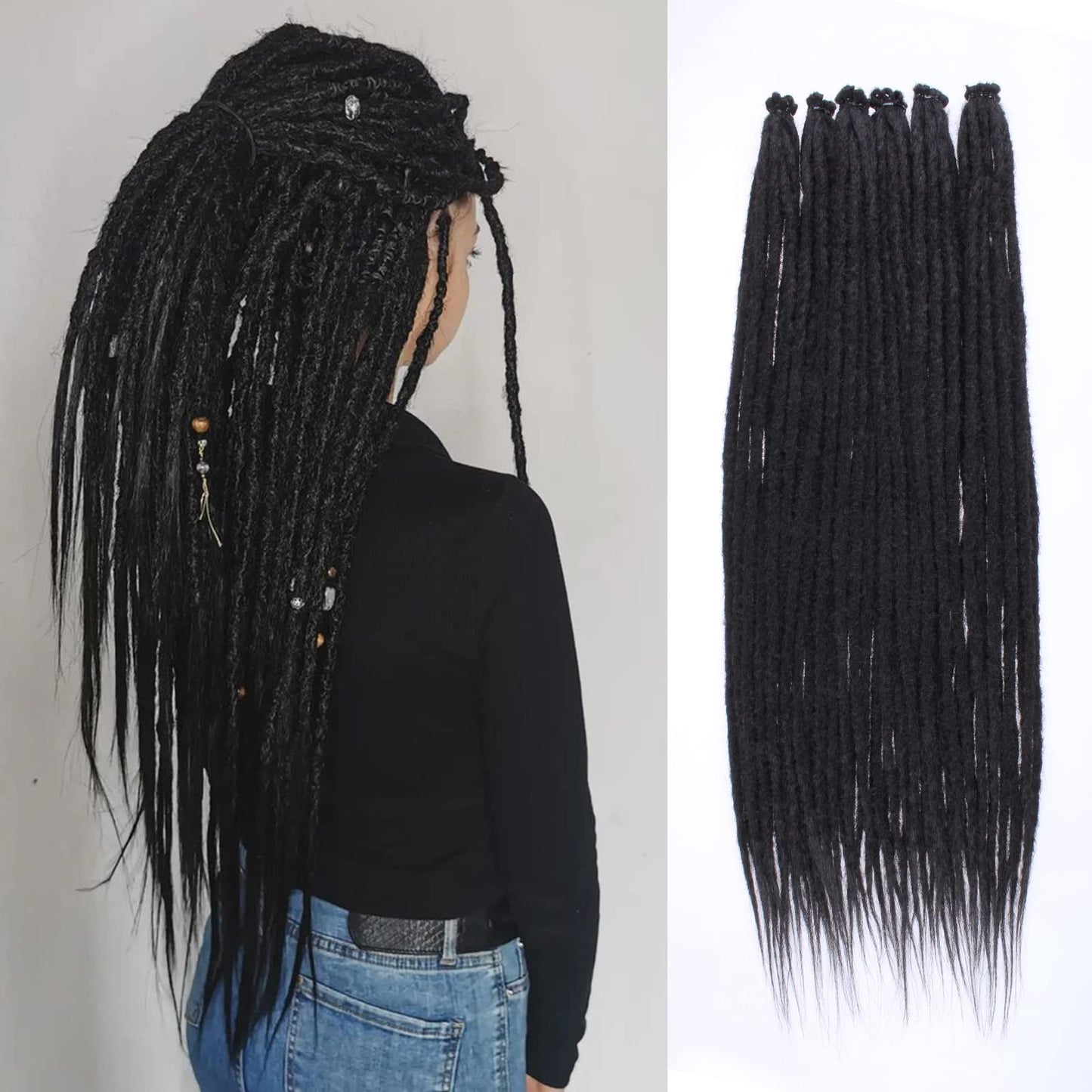 Dreadlock Extensions Hippie Single Ended Dreads