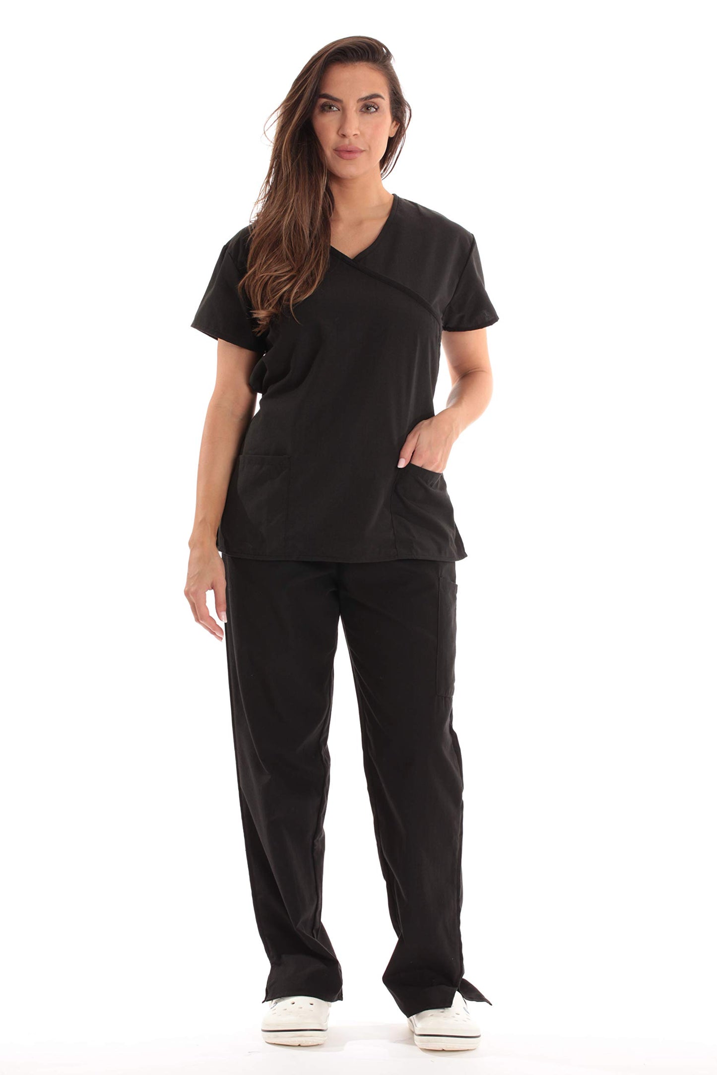 Just Love Women's Scrub Sets Medical Scrubs (Mock Wrap)