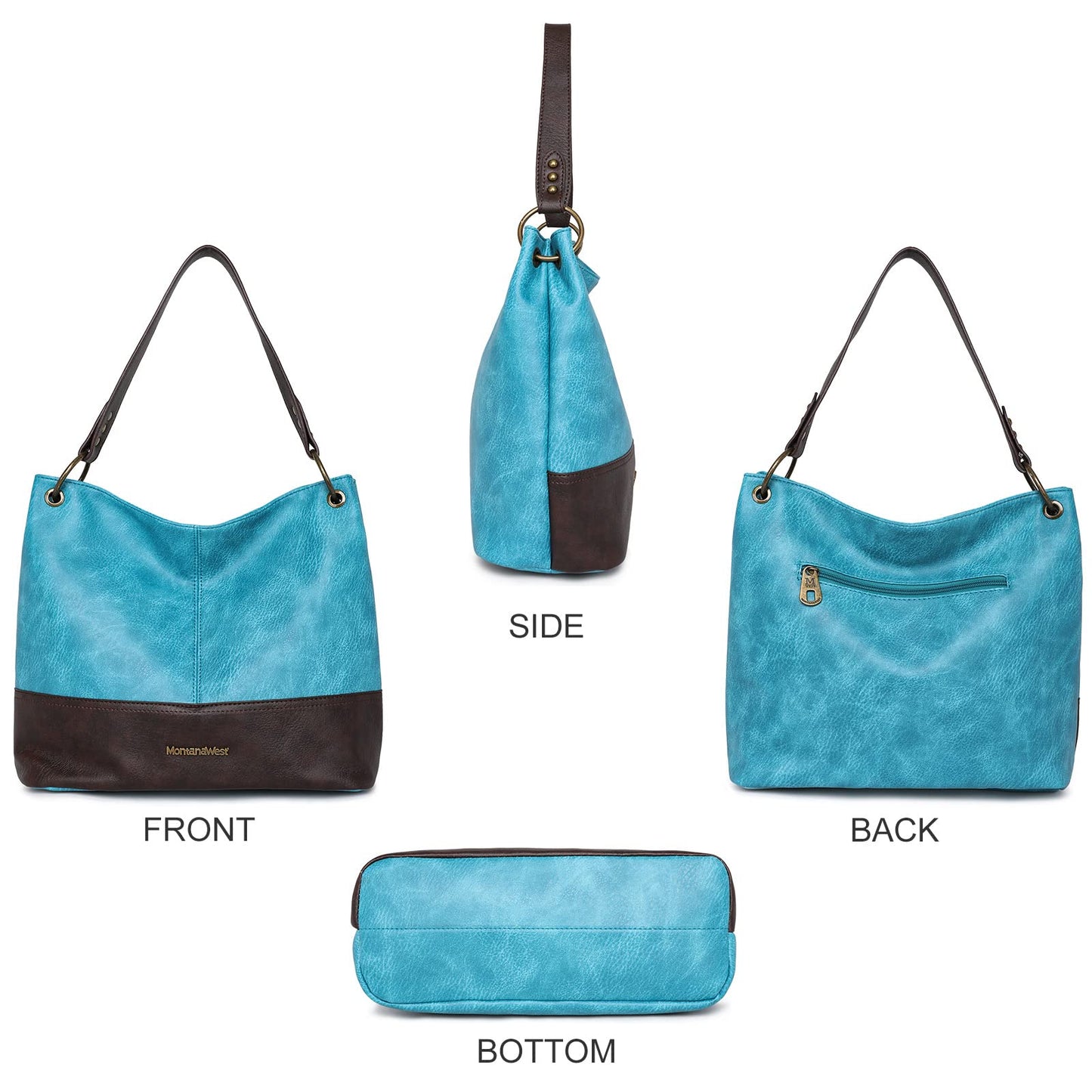 Hobo Bag Purses and Handbags for Women Top Handle Handbags with Zipper