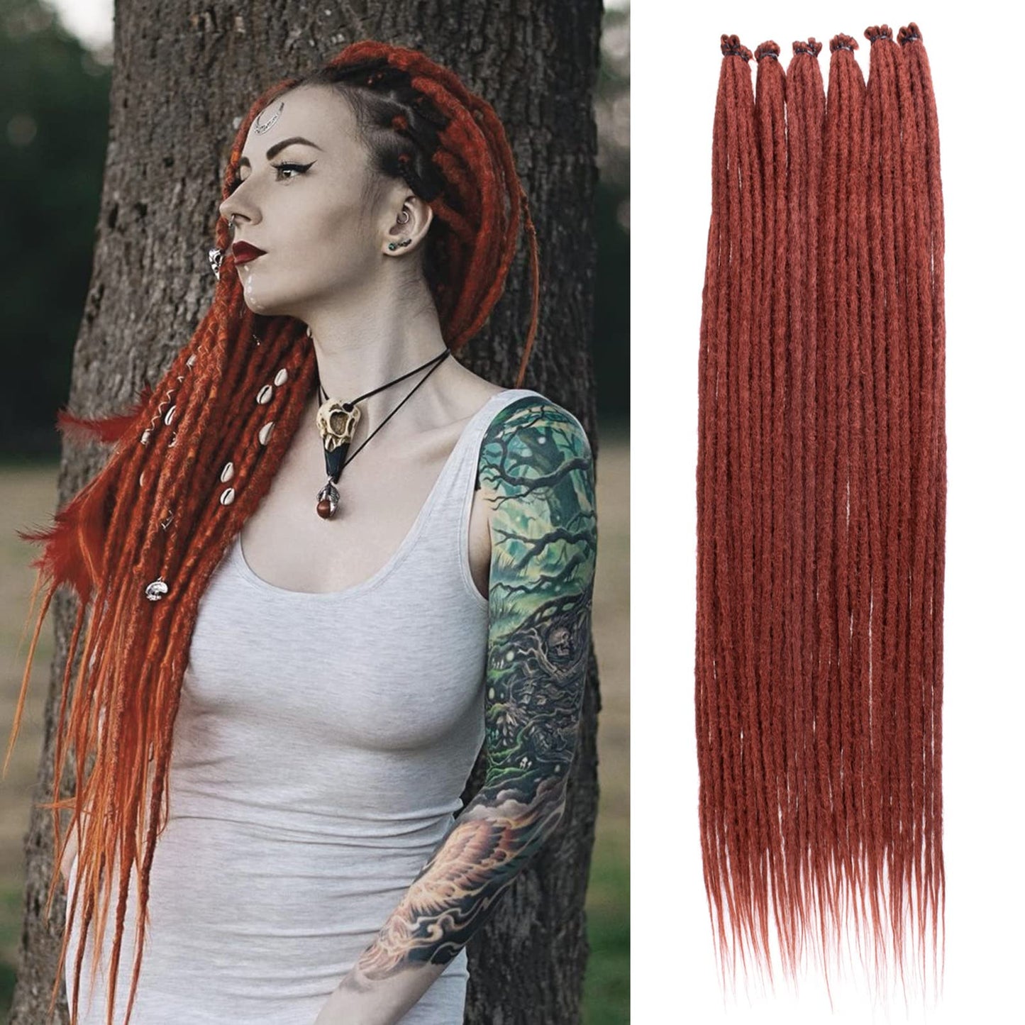 Dreadlock Extensions Hippie Single Ended Dreads