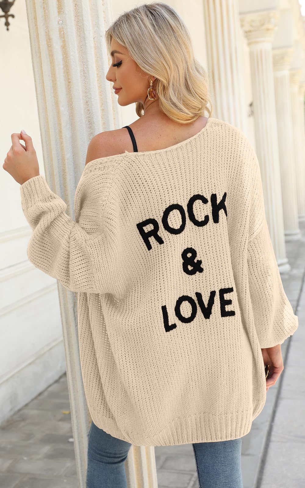 PRETTYGARDEN Women's Long Sleeve Open Front Knit Cardigans Sweaters Soft Loose Draped Coat Outerwear