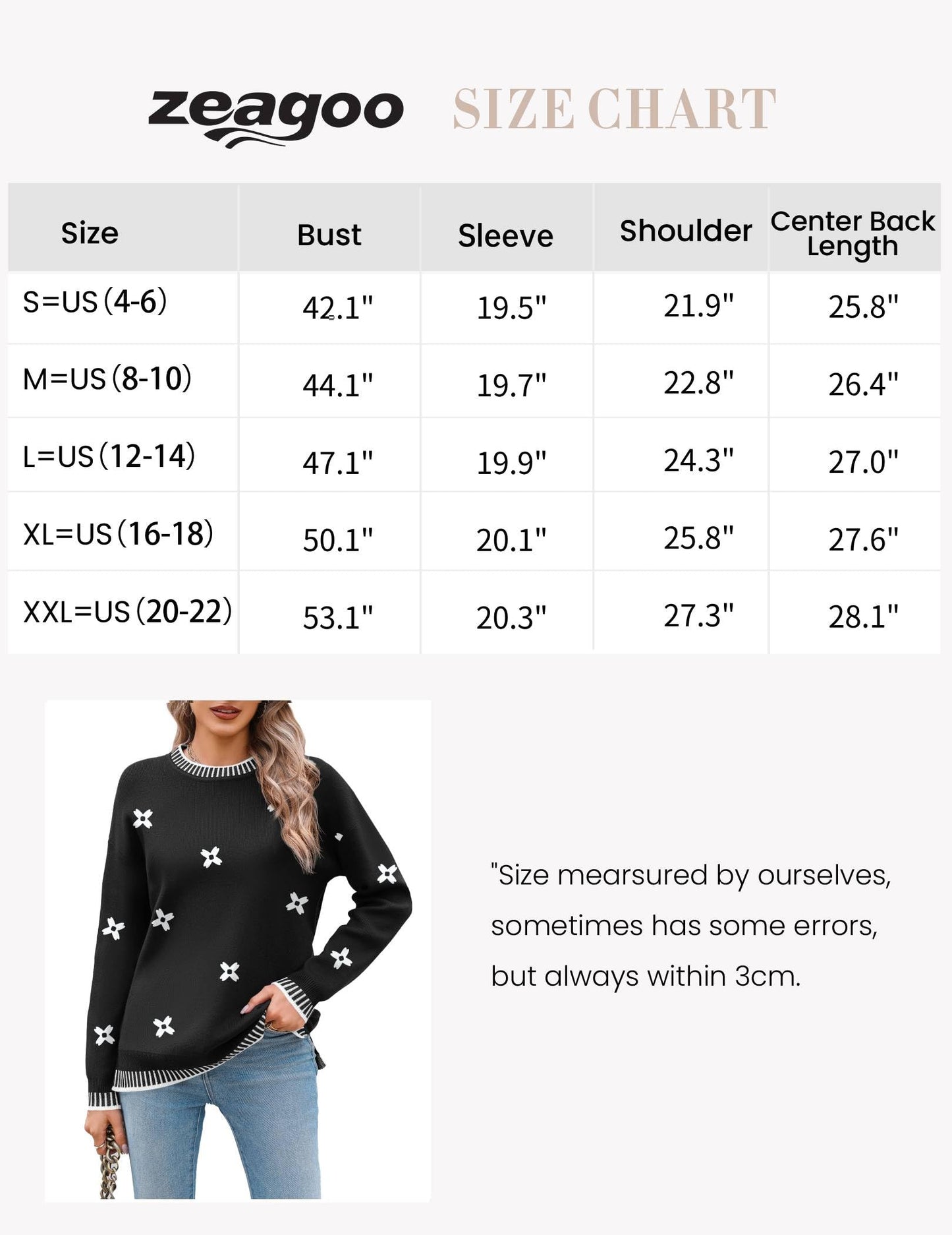 Womens Crewneck Pullover Sweater Long Sleeve Knit Side Slit