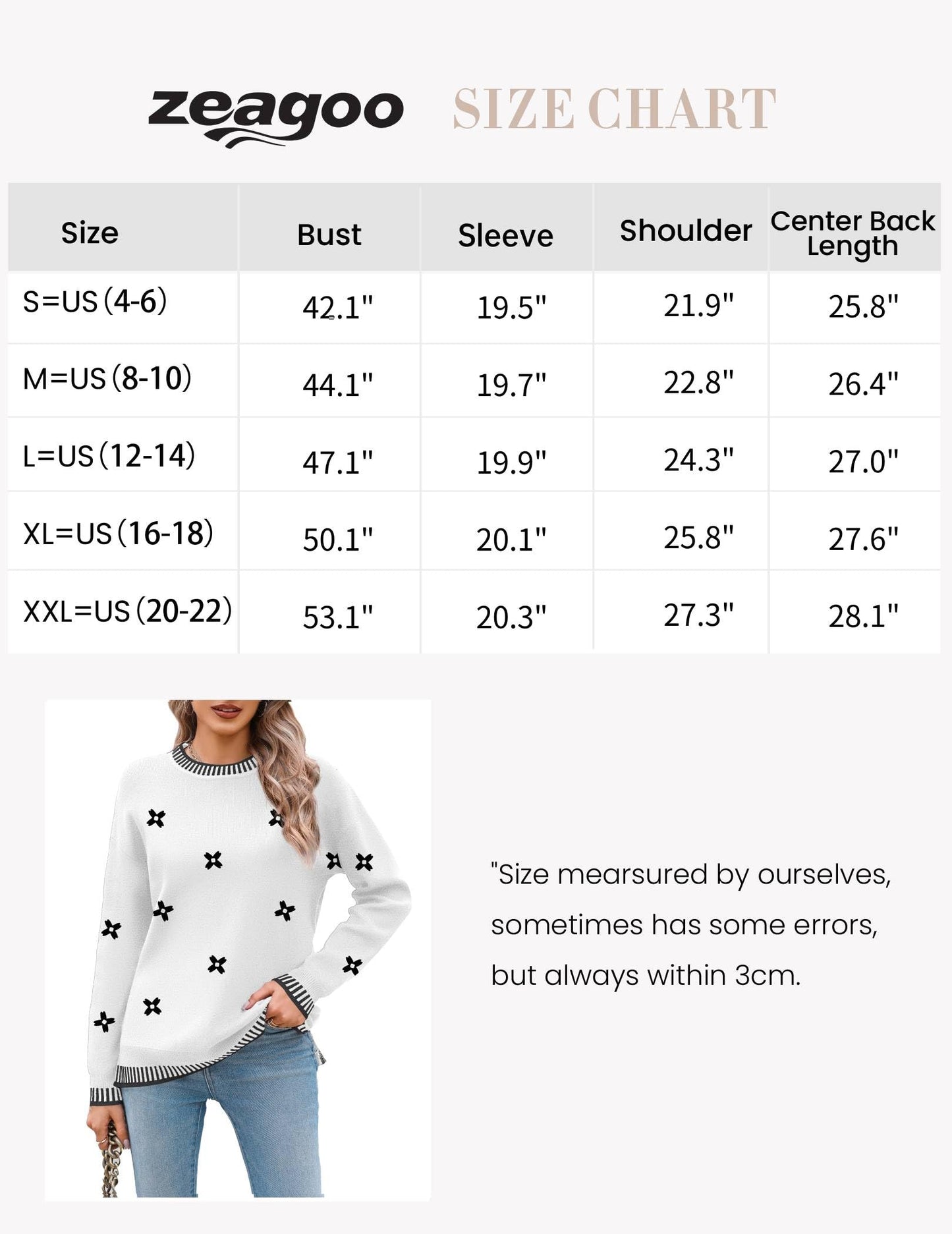 Womens Crewneck Pullover Sweater Long Sleeve Knit Side Slit
