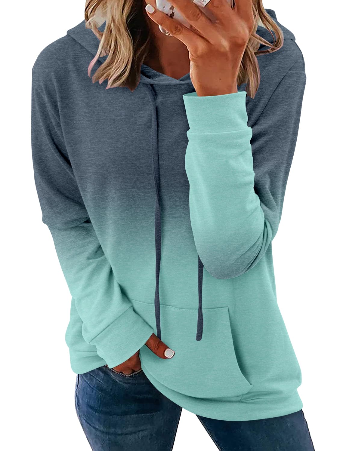 Women's Pullover Hoodies Girls Trendy Fashion Tops Hooded Sweatshirts