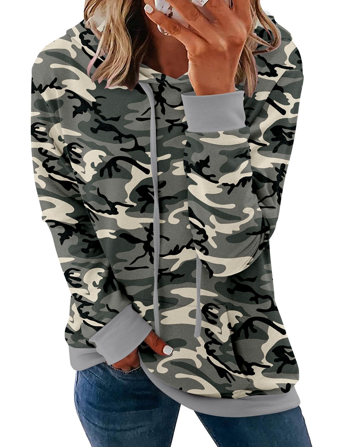 Women's Pullover Hoodies Girls Trendy Fashion Tops Hooded Sweatshirts