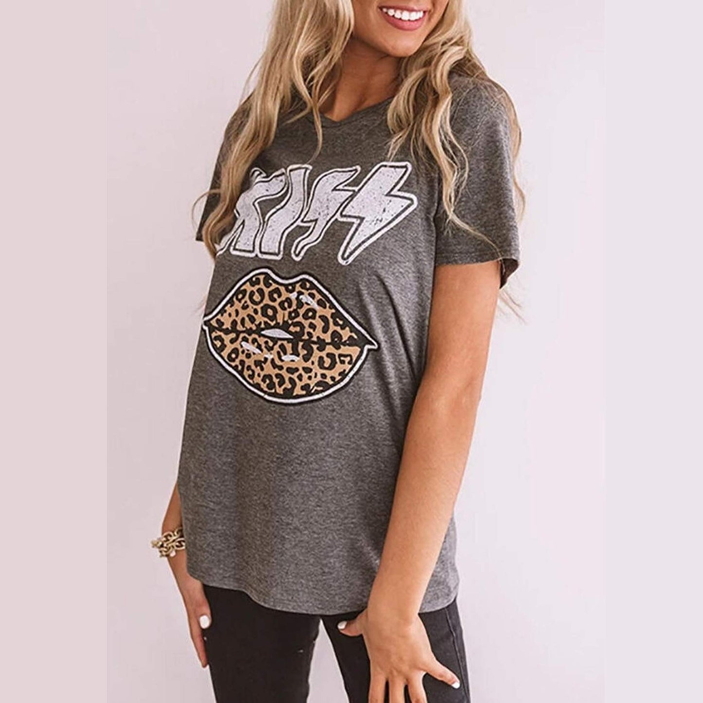 Women's Fitted Vintage Rock Band Country Music Short Sleeve T-Shirts