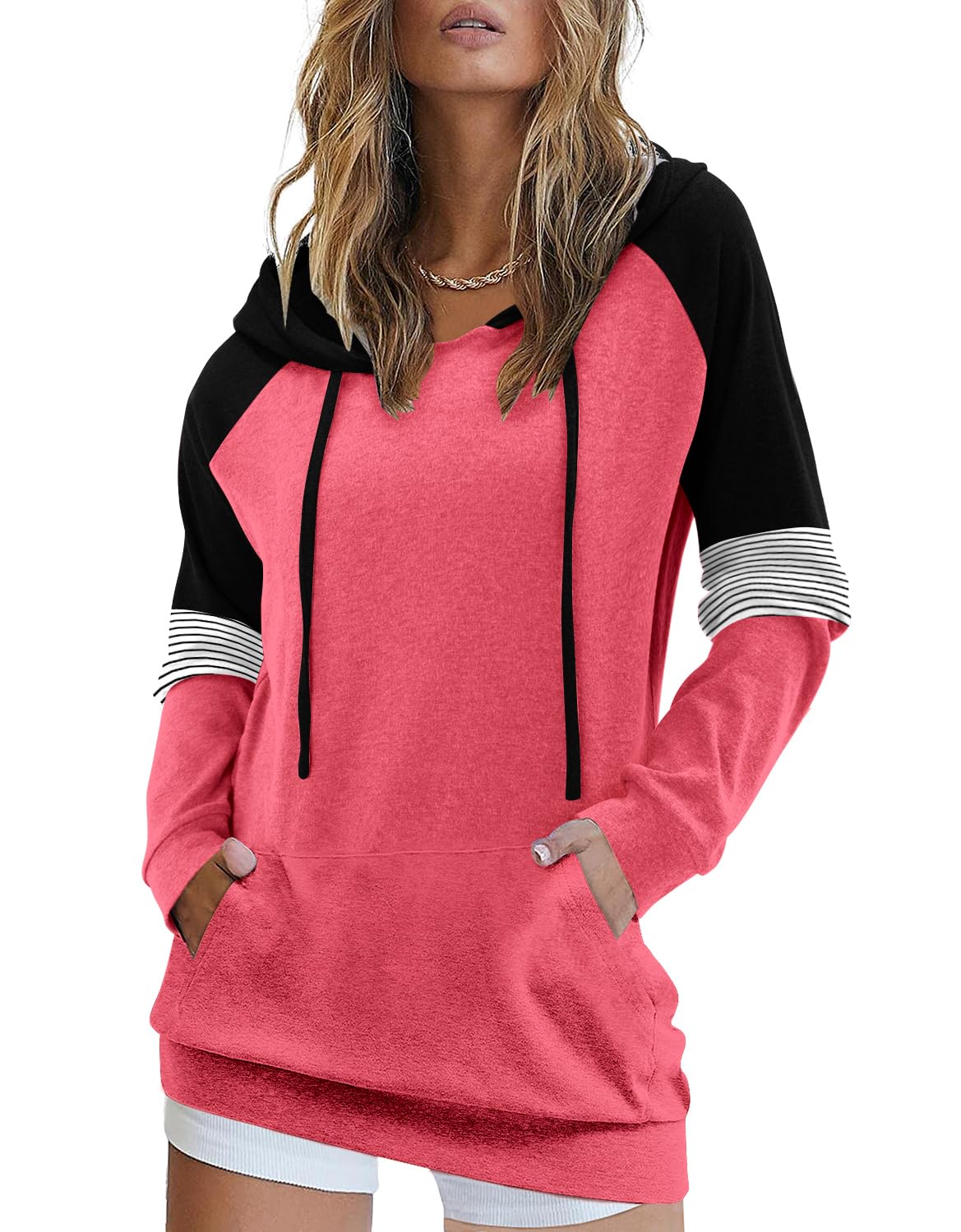 Women's Pullover Hoodies Girls Trendy Fashion Tops Hooded Sweatshirts