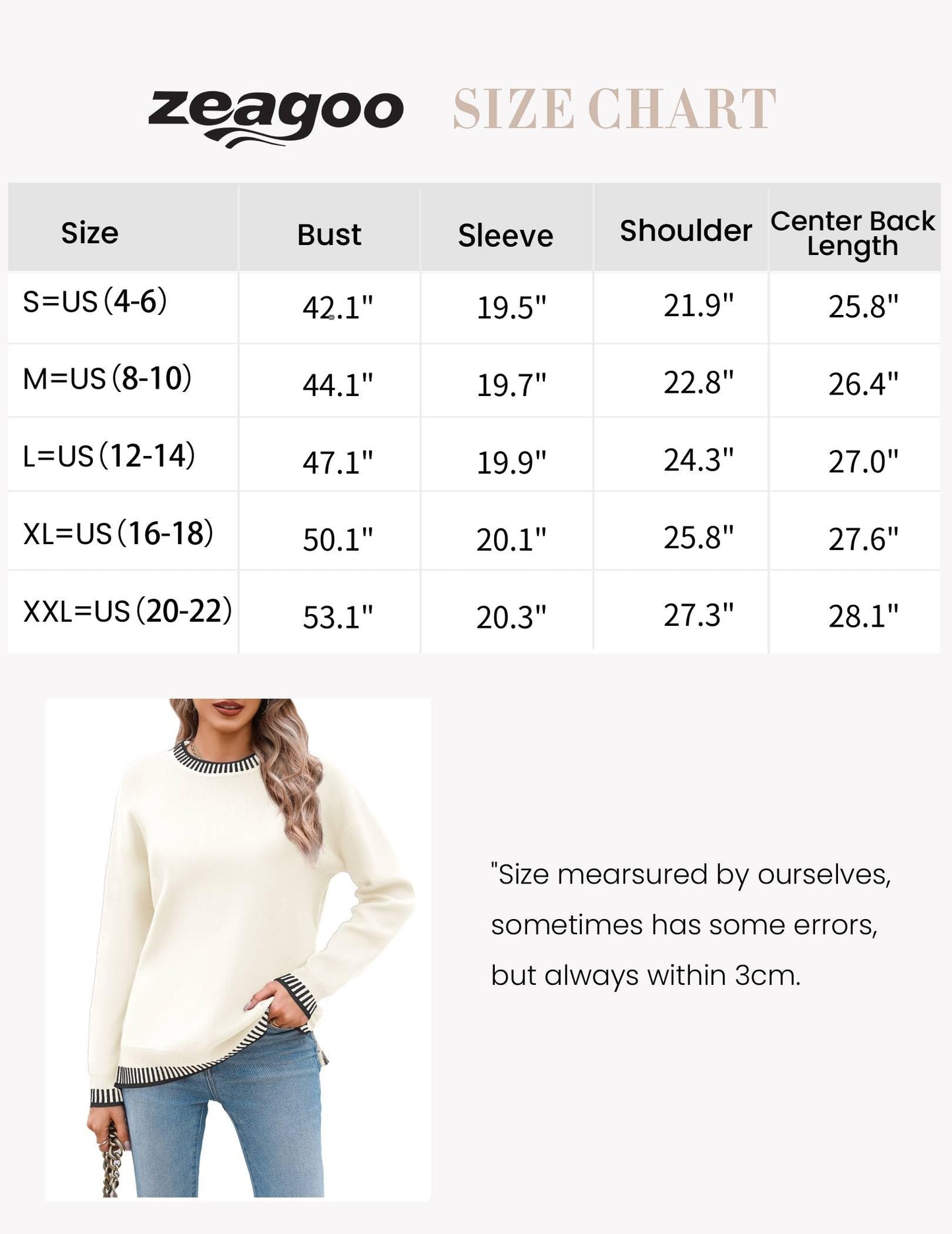 Womens Crewneck Pullover Sweater Long Sleeve Knit Side Slit