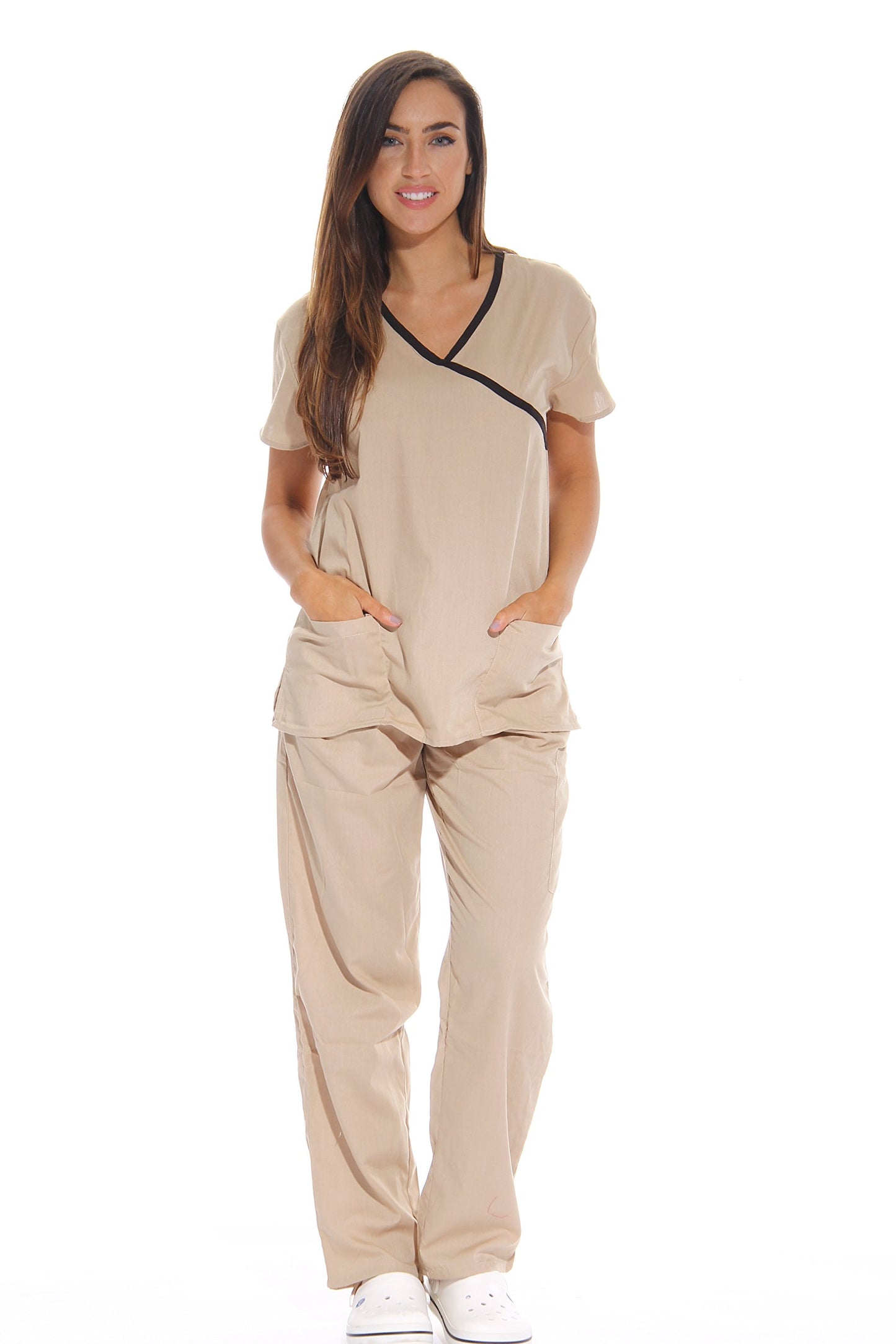 Just Love Women's Scrub Sets Medical Scrubs (Mock Wrap)