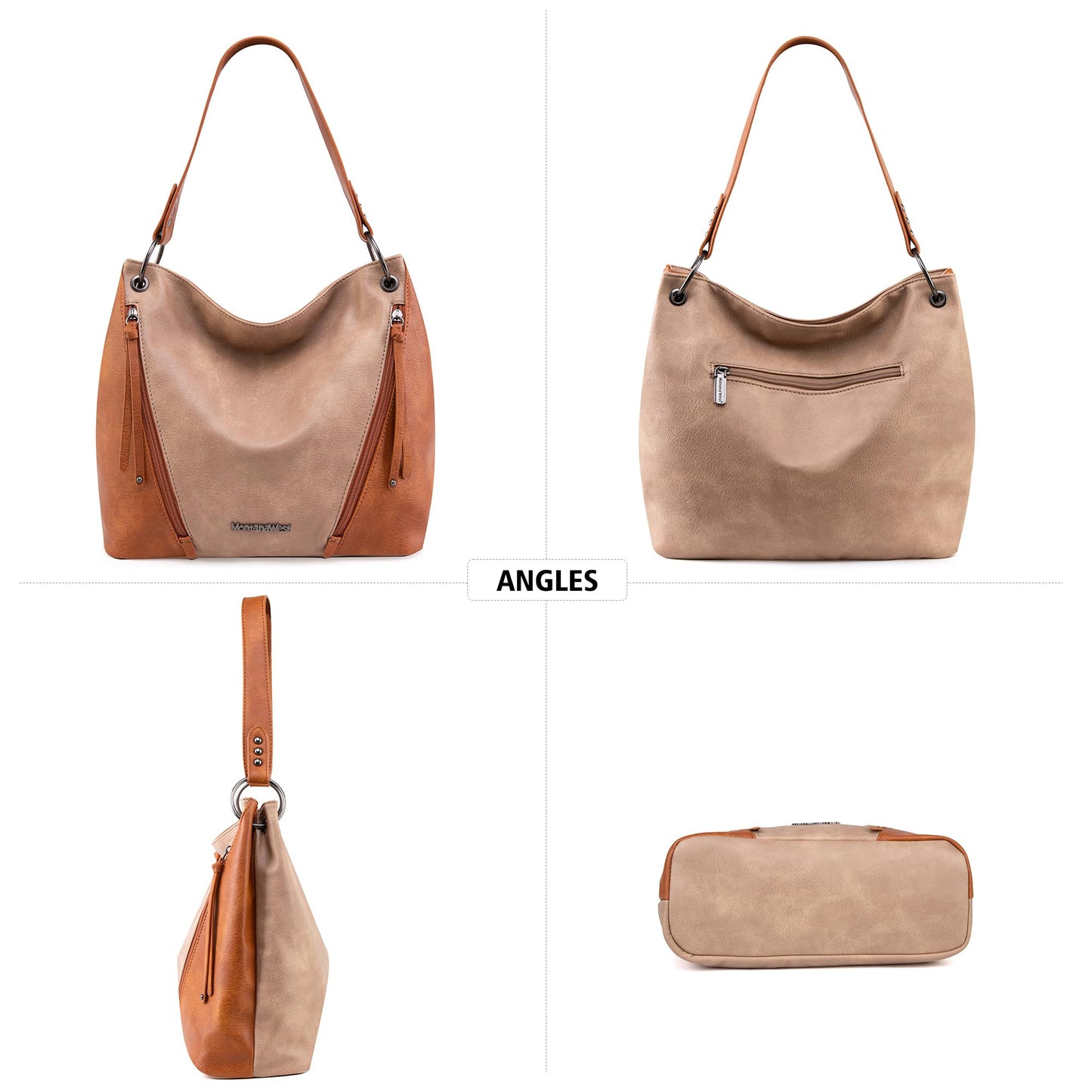 Hobo Bag Purses and Handbags for Women Top Handle Handbags with Zipper