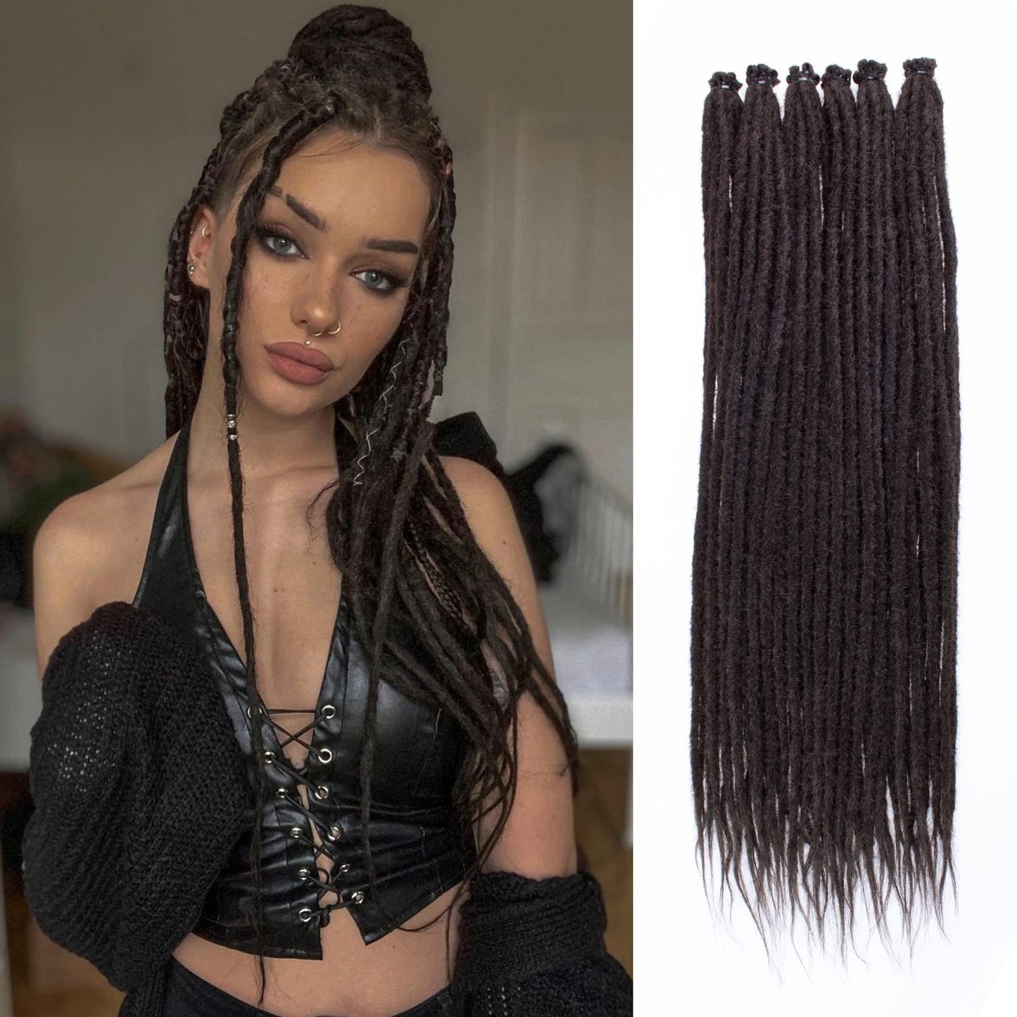 Dreadlock Extensions Hippie Single Ended Dreads