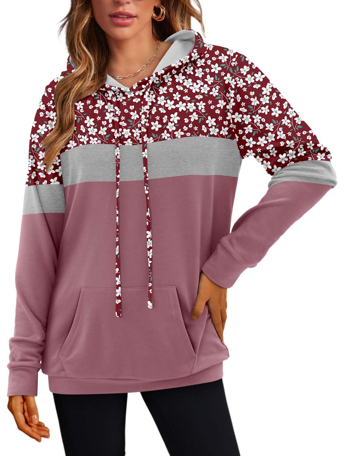 Women's Pullover Hoodies Girls Trendy Fashion Tops Hooded Sweatshirts