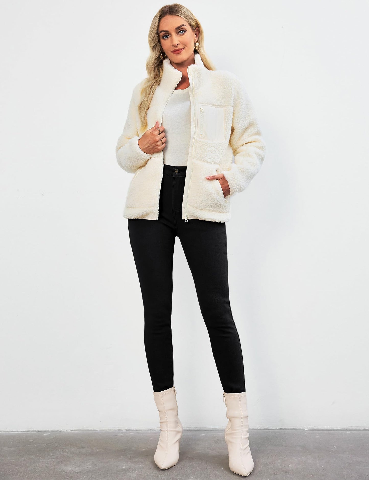 Vetinee Fleece Lined Jeans for Women High Waisted Skinny Winter Warm Slim Fit Thermal Jean Pants Stretchy Denim Jeggings