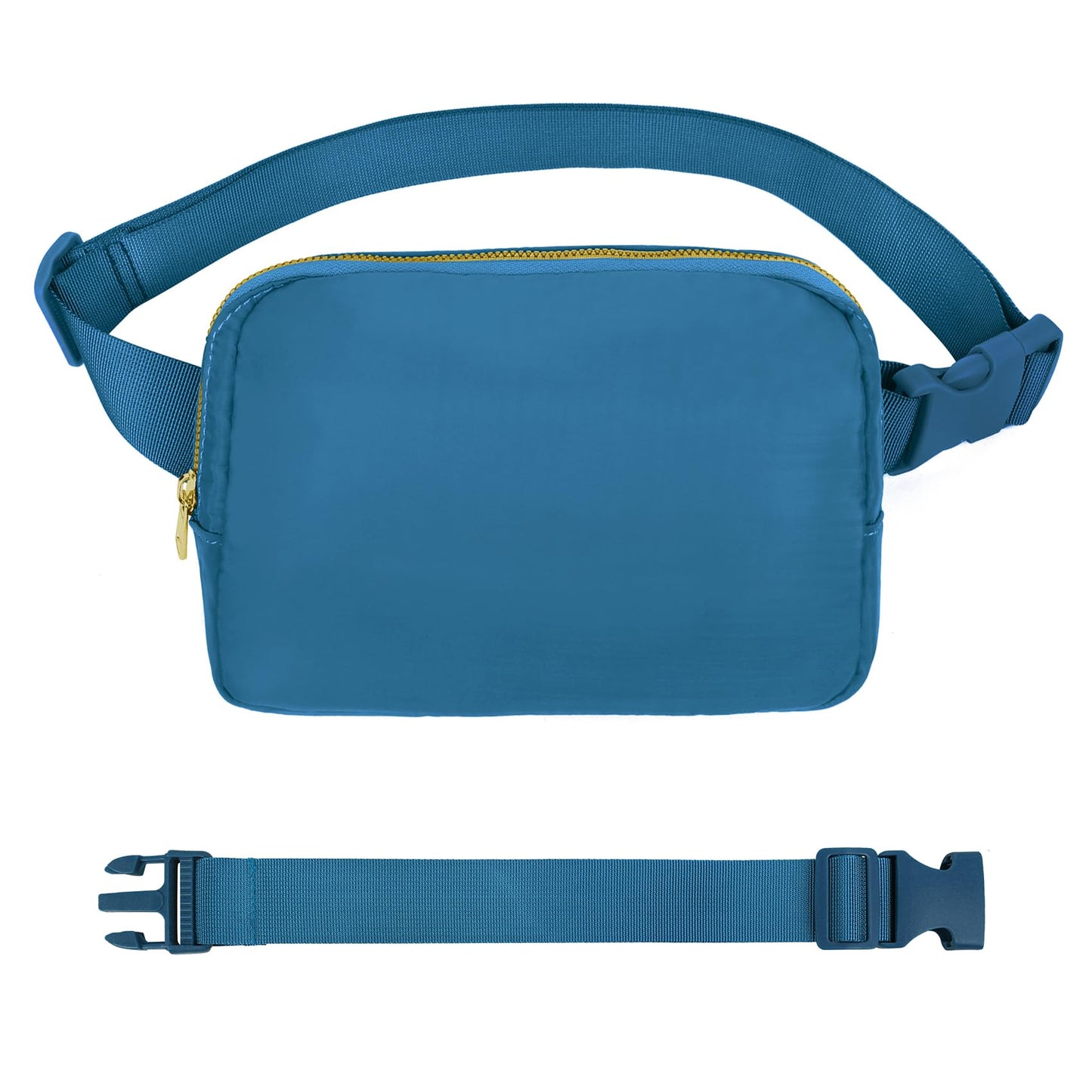 VOROLO Fanny Pack Christmas Gift For Women And Men Crossbody Bag Belt Bag Bum Bag with Adjustable Strap for Sports Black