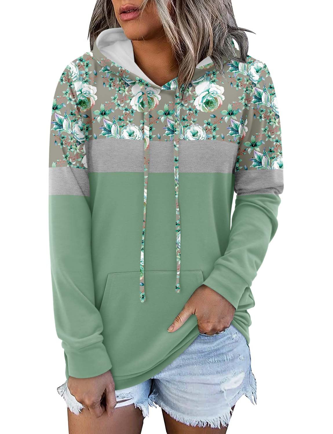 Women's Pullover Hoodies Girls Trendy Fashion Tops Hooded Sweatshirts