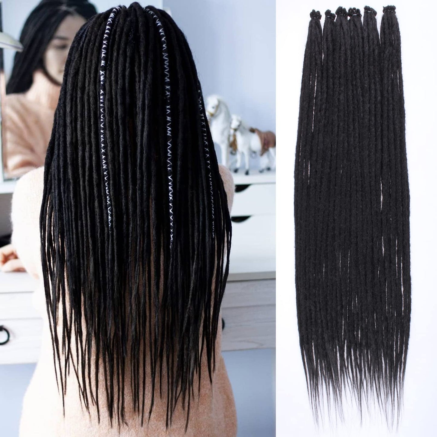 Dreadlock Extensions Hippie Single Ended Dreads