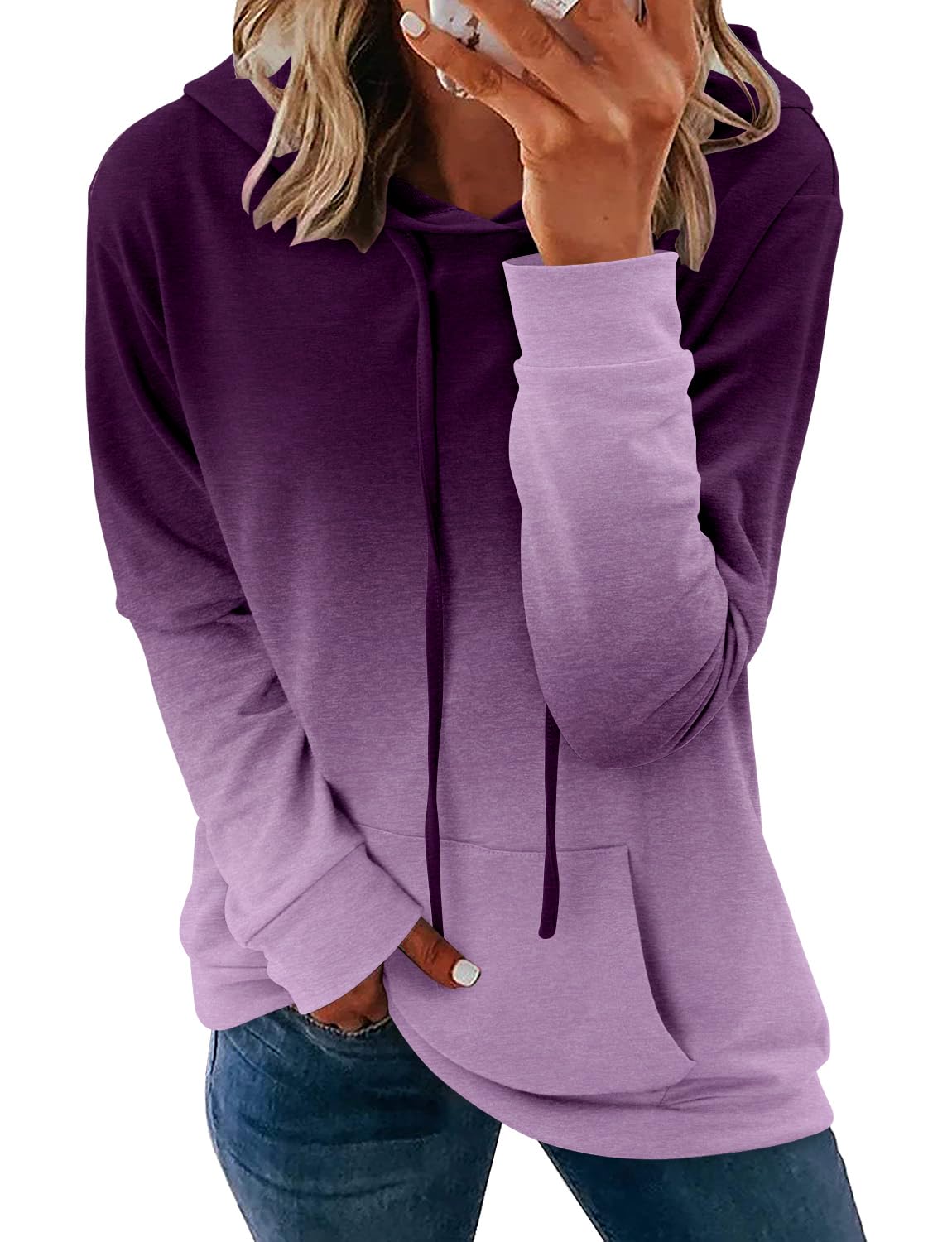 Women's Pullover Hoodies Girls Trendy Fashion Tops Hooded Sweatshirts