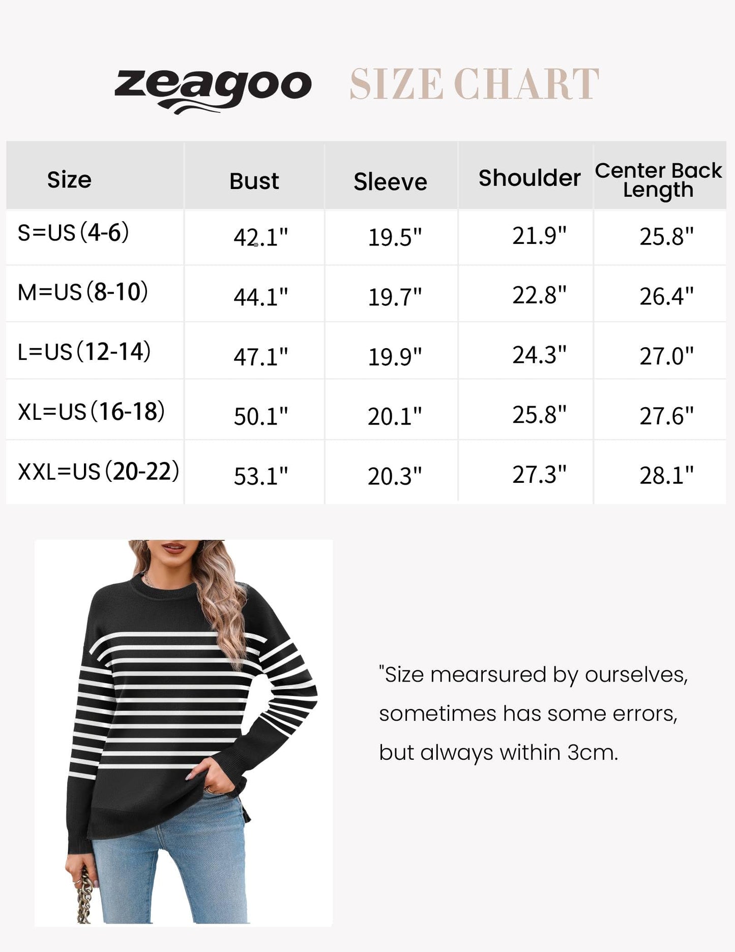 Womens Crewneck Pullover Sweater Long Sleeve Knit Side Slit