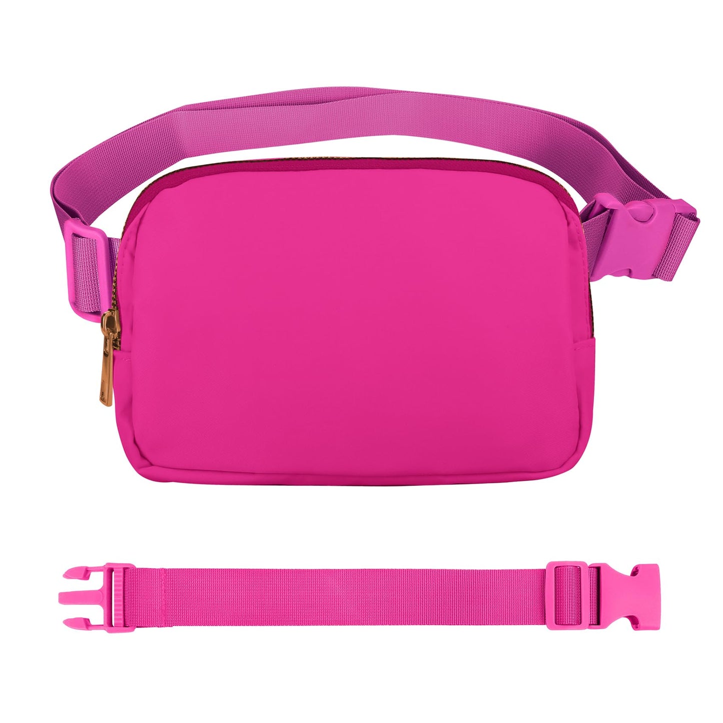 VOROLO Fanny Pack Christmas Gift For Women And Men Crossbody Bag Belt Bag Bum Bag with Adjustable Strap for Sports Black