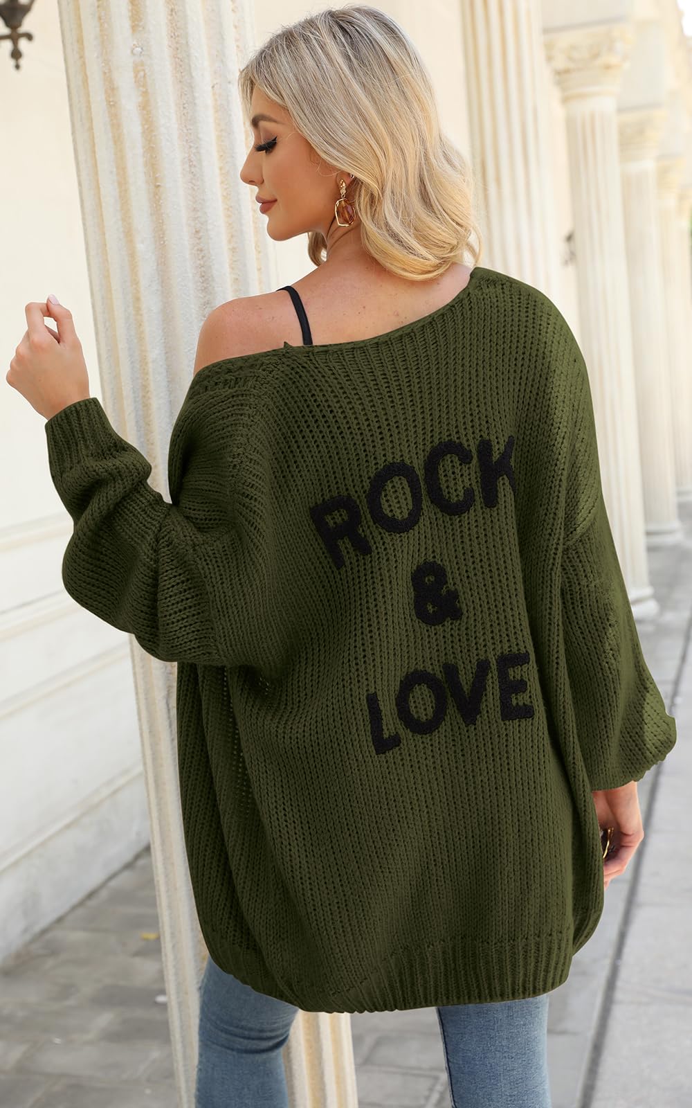 PRETTYGARDEN Women's Long Sleeve Open Front Knit Cardigans Sweaters Soft Loose Draped Coat Outerwear