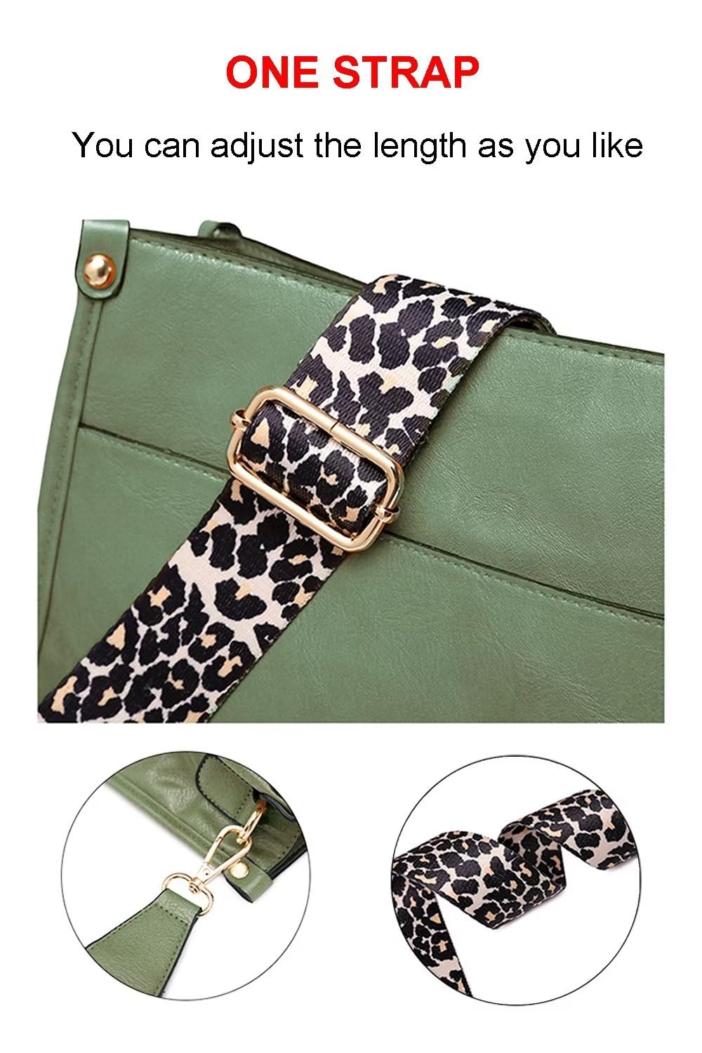 Vegan Leather Crossbody Bags for Women, Crossbody Purse with Guitar Strap Zipped Pockets Handbag