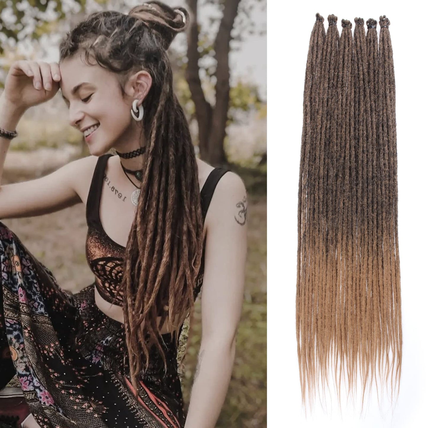 Dreadlock Extensions Hippie Single Ended Dreads