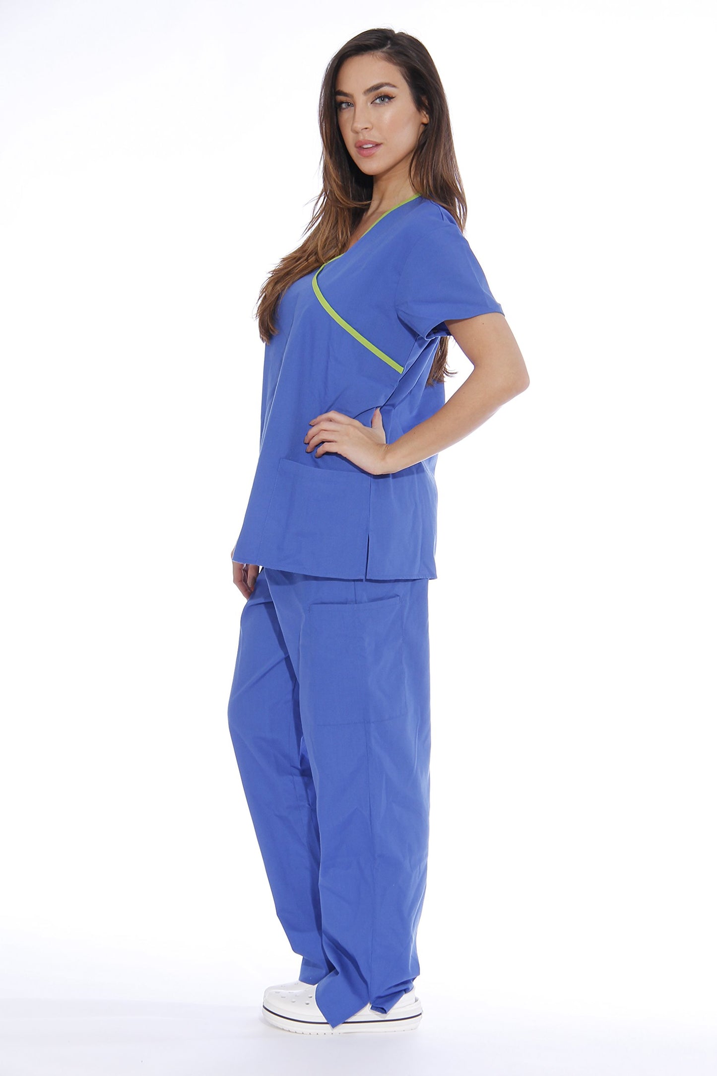 Just Love Women's Scrub Sets Medical Scrubs (Mock Wrap)