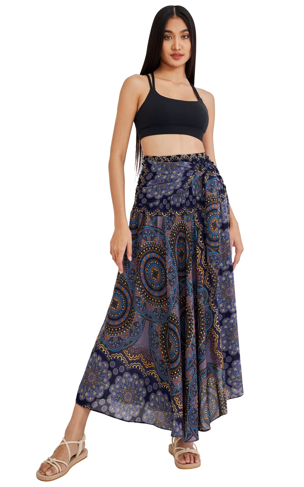 Long Boho Skirts for Women - Bohemian Hippie Maxi Summer Skirt