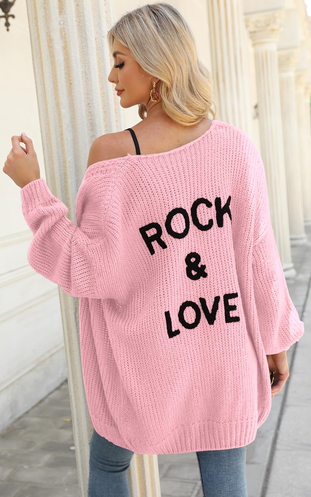 PRETTYGARDEN Women's Long Sleeve Open Front Knit Cardigans Sweaters Soft Loose Draped Coat Outerwear