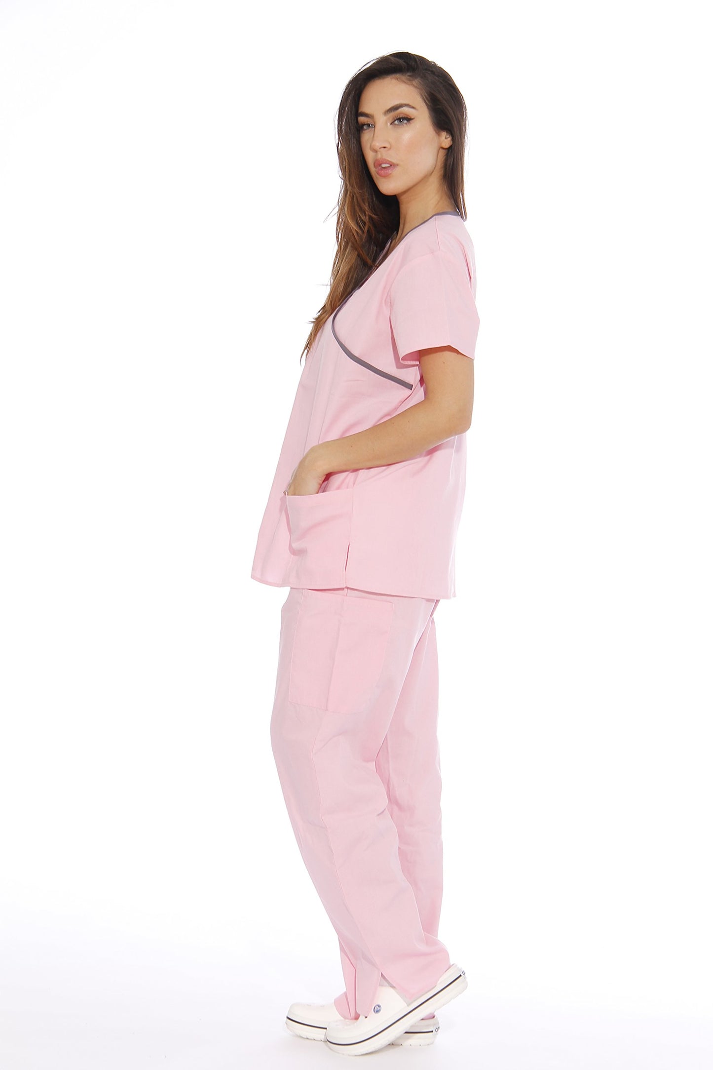 Just Love Women's Scrub Sets Medical Scrubs (Mock Wrap)
