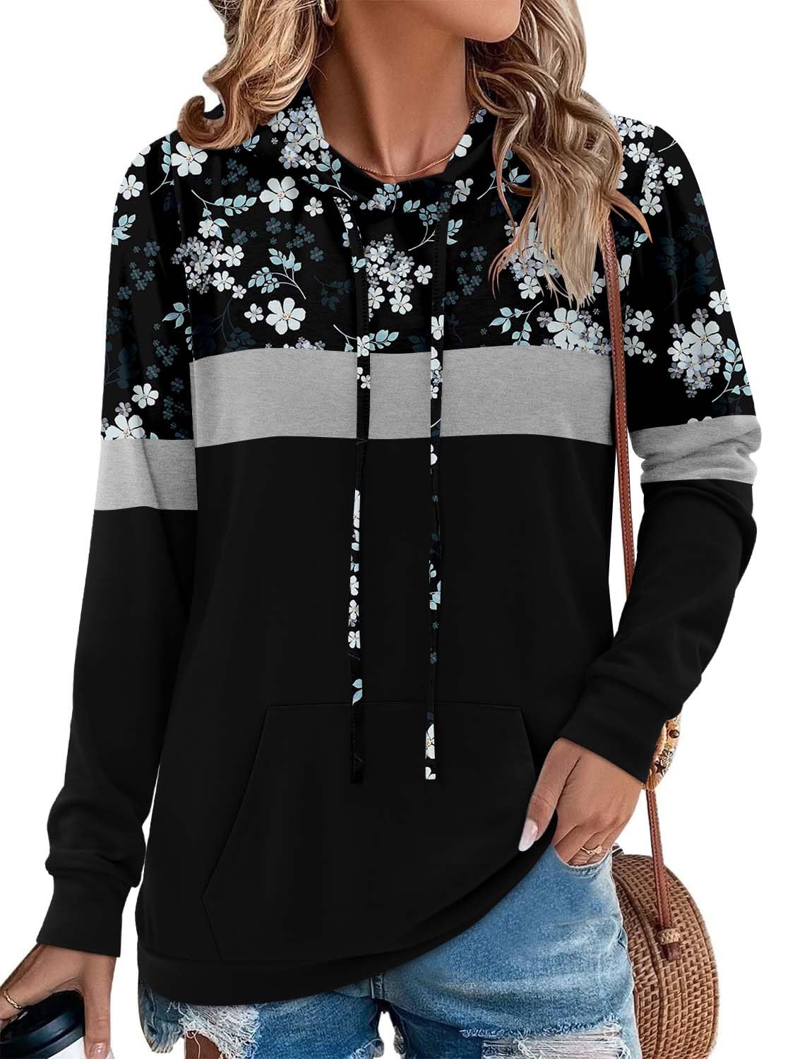 Women's Pullover Hoodies Girls Trendy Fashion Tops Hooded Sweatshirts