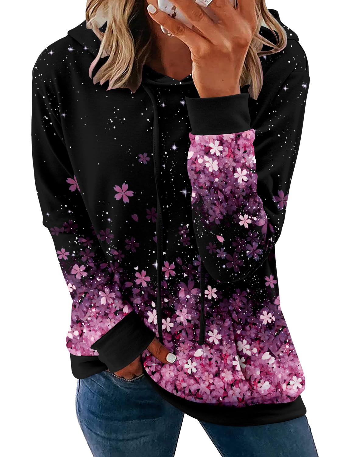 Women's Pullover Hoodies Girls Trendy Fashion Tops Hooded Sweatshirts